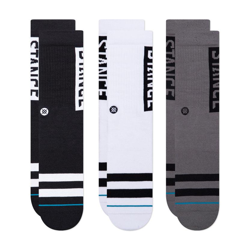 Stance Socks The OG 3 Pack Black and white - OS products - OFFseason 衣服 - 