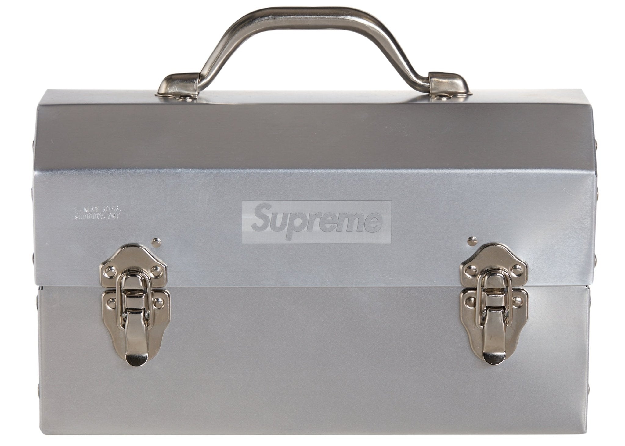 Supreme L. May MFG Inc. Miner's Lunchbox Silver - Supreme - OFFseason 衣服 - 