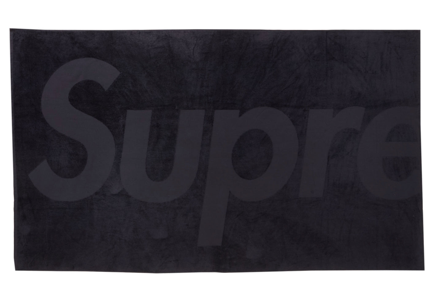 Supreme Tonal Logo Towel (SS24) Black - Supreme - OFFseason 衣服 - 