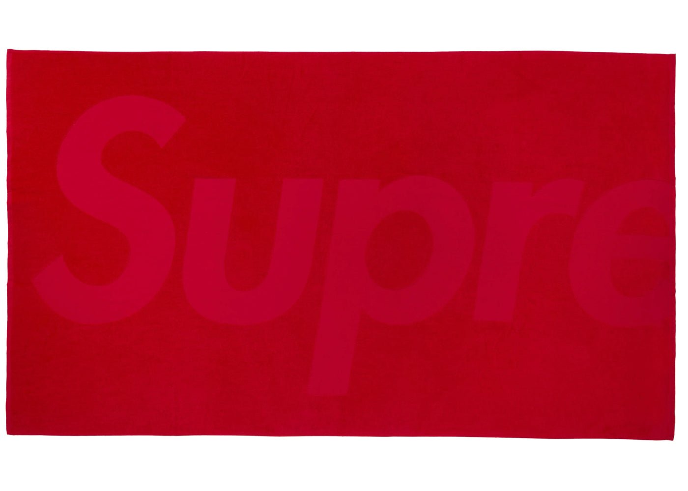 Supreme Tonal Logo Towel (SS24) Red - Supreme - OFFseason 衣服 - 