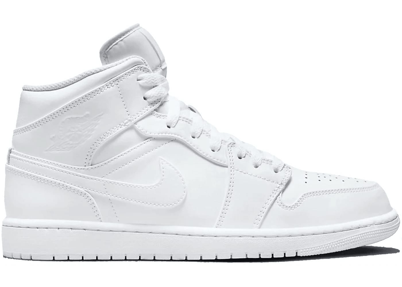 Jordan 1 Mid Triple White (2022)